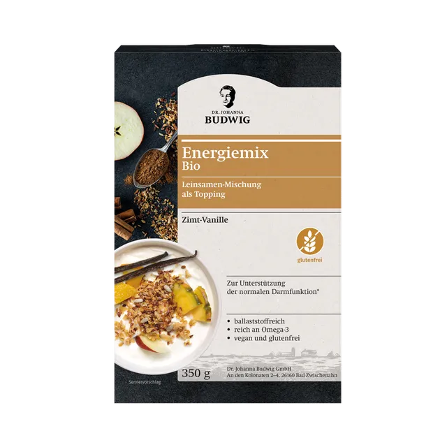 Dr. Johanna Budwig Leinsamen Energiemix Zimt-Vanille 350g Bio