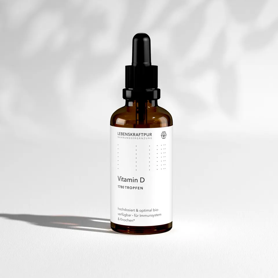LebenskraftPur Vitamin D Tropfen 1000 IE MCT-Öl Immunsystem