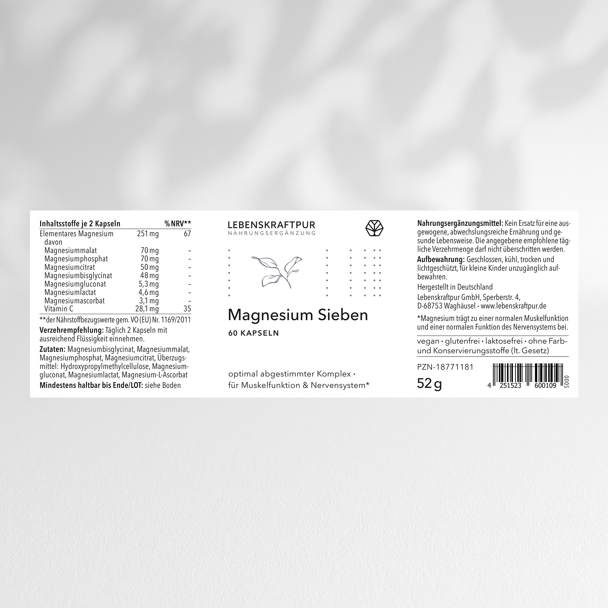 LebenskraftPur Vitamin D Box D3 K2 Set mit Magnesium