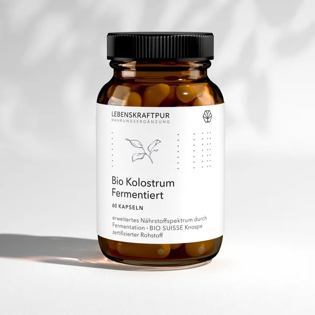 LebenskraftPur Bio Kolostrum Fermentiert Kapseln Weide IgG