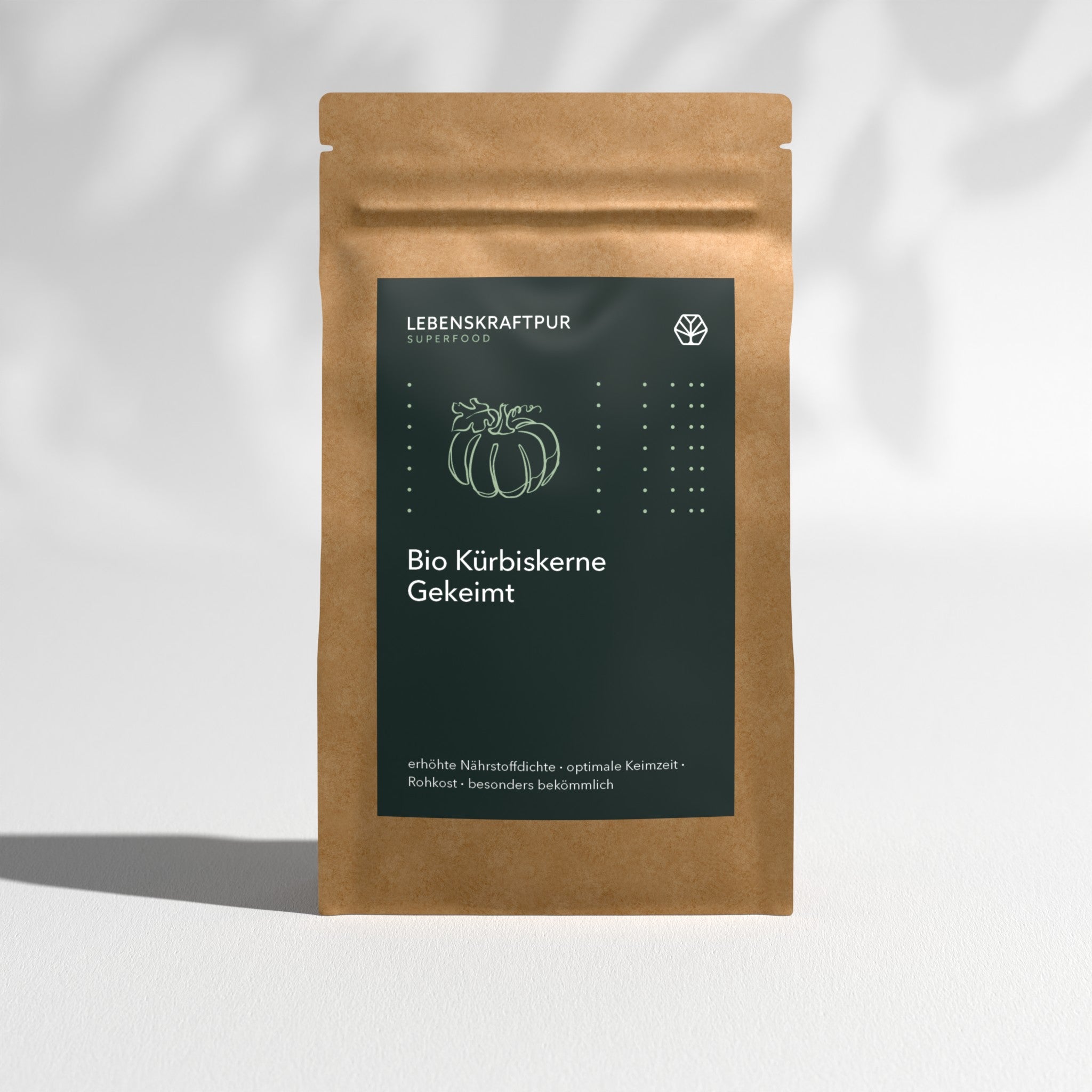 LebenskraftPur Superfood Bio Kürbiskerne Gekeimt 300 g roh