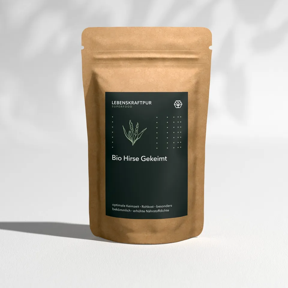 LebenskraftPur Superfood Bio Hirse Gekeimt Superfood 750 g roh