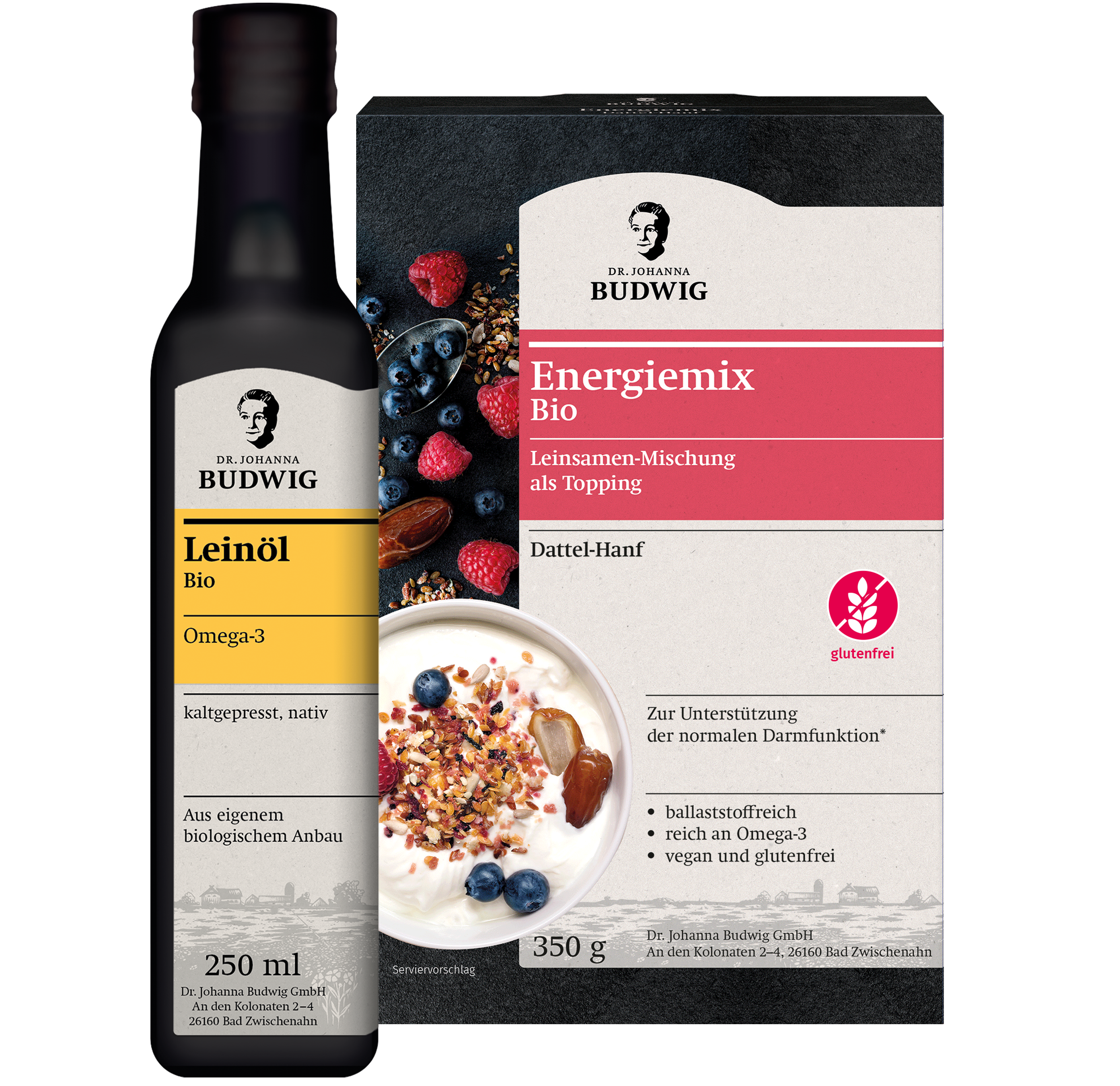 Dr. Johanna Budwig Vorteilspakete Leinöl Starterpaket 250 ml Set
