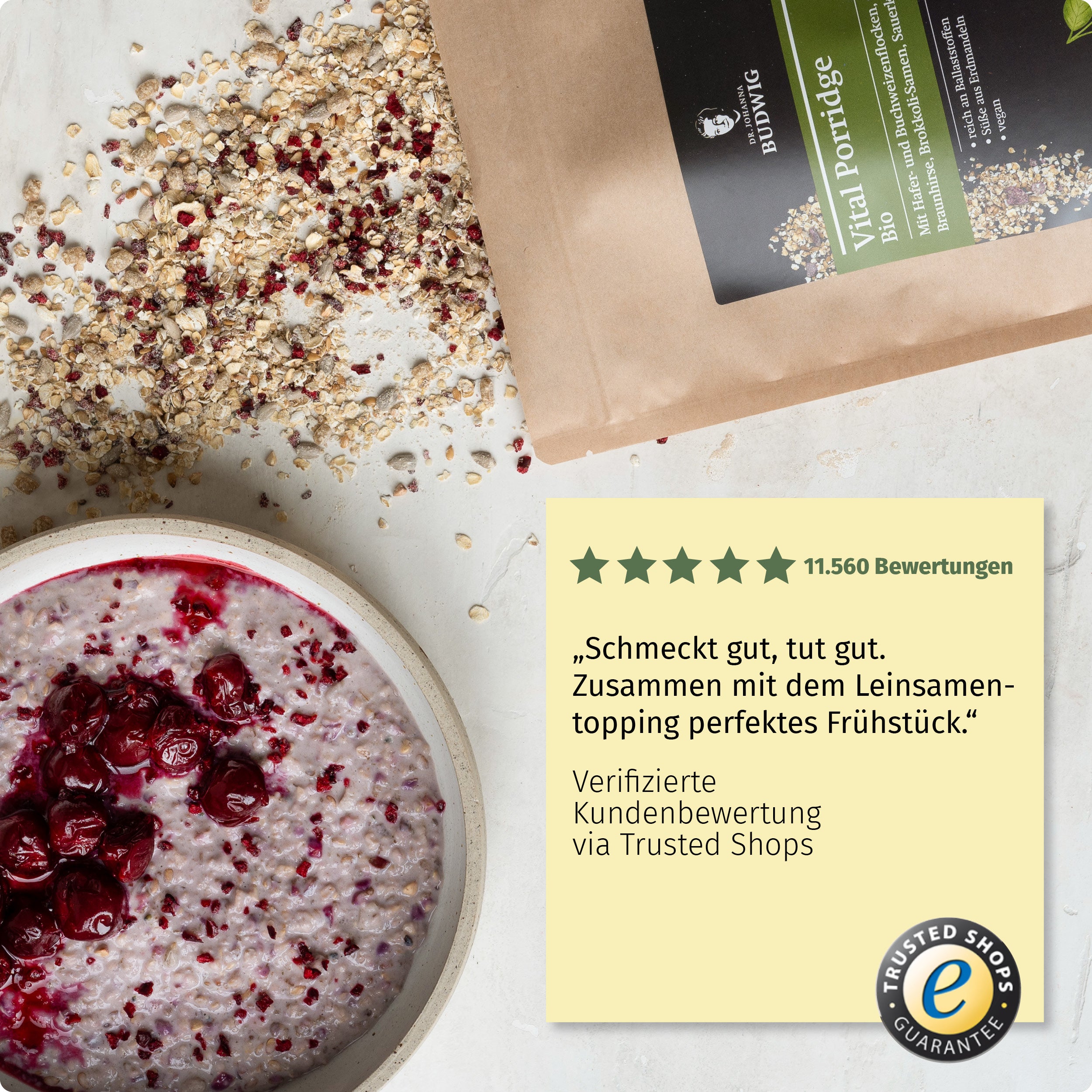 Dr. Johanna Budwig Vital Porridge Porridge 700 g glutenfrei