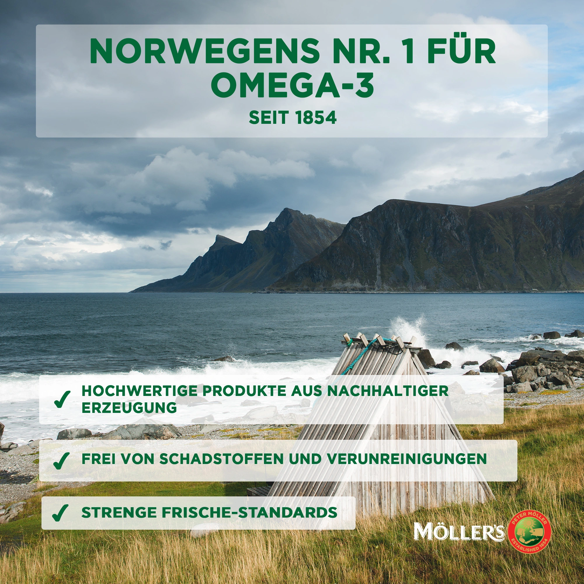 Möller's Daily Health Omega-3 Kapseln Hochdosiert Triglycerid