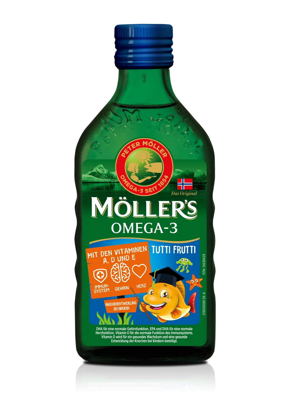 Möller's Cod Liver Oil Lebertran Frucht mit Vitamin A D E
