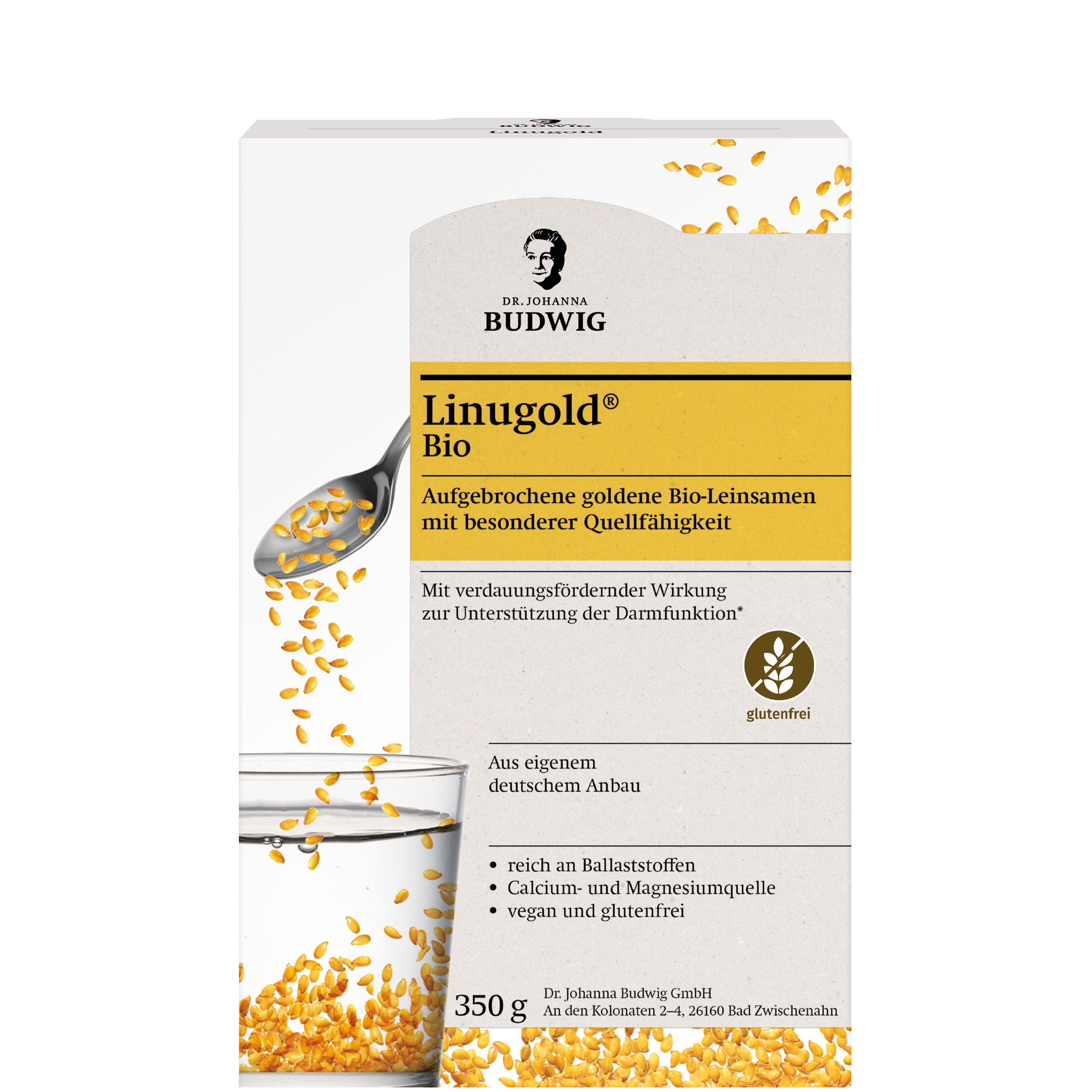 Dr. Johanna Budwig Linugold Leinsamen Ballaststoffe vegan