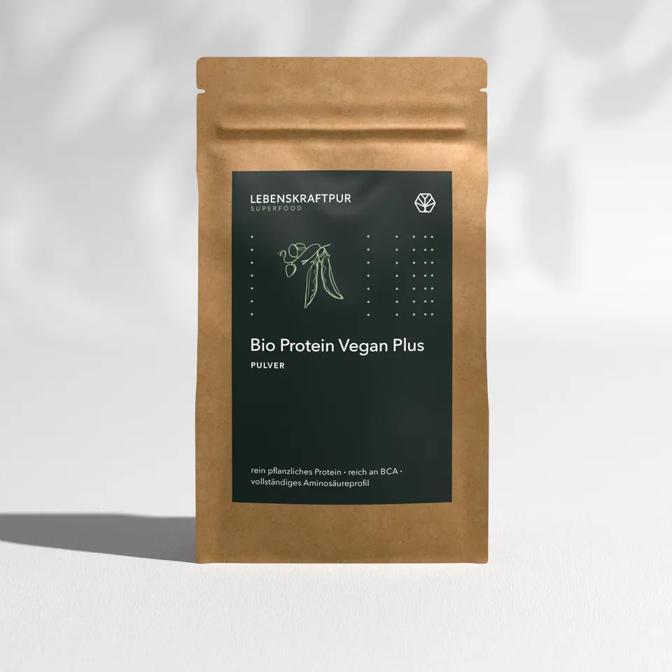 LebenskraftPur Bio Protein Vegan Plus Pulver Kakao 50% Protein