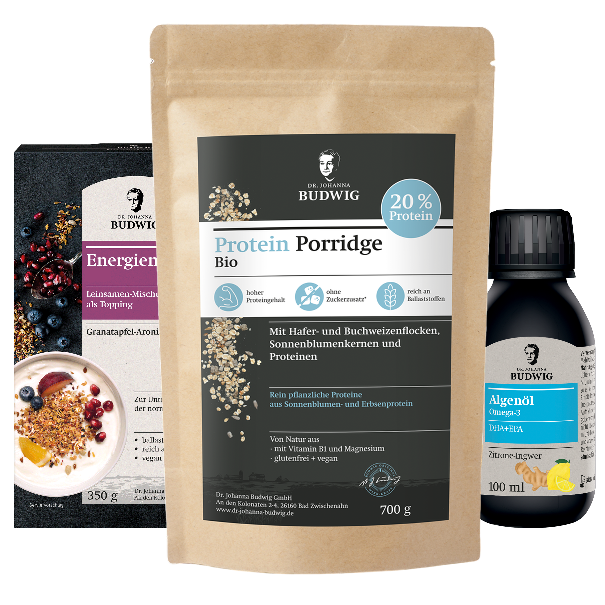 Dr. Johanna Budwig Svenjas Sport Paket Porridge Öl