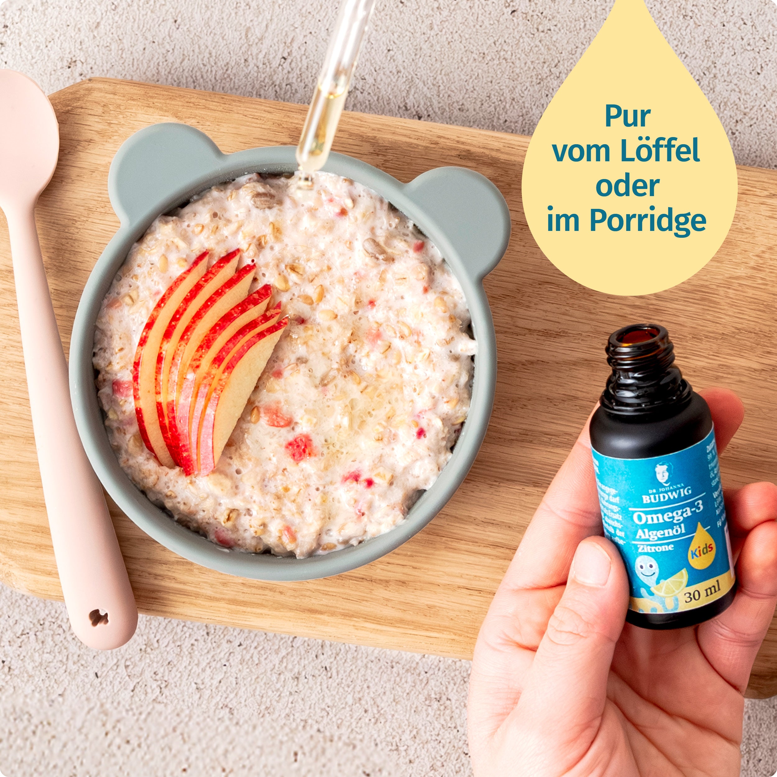 Dr. Johanna Budwig Omega-3 Algenöl Kids 30 ml DHA Zitrone