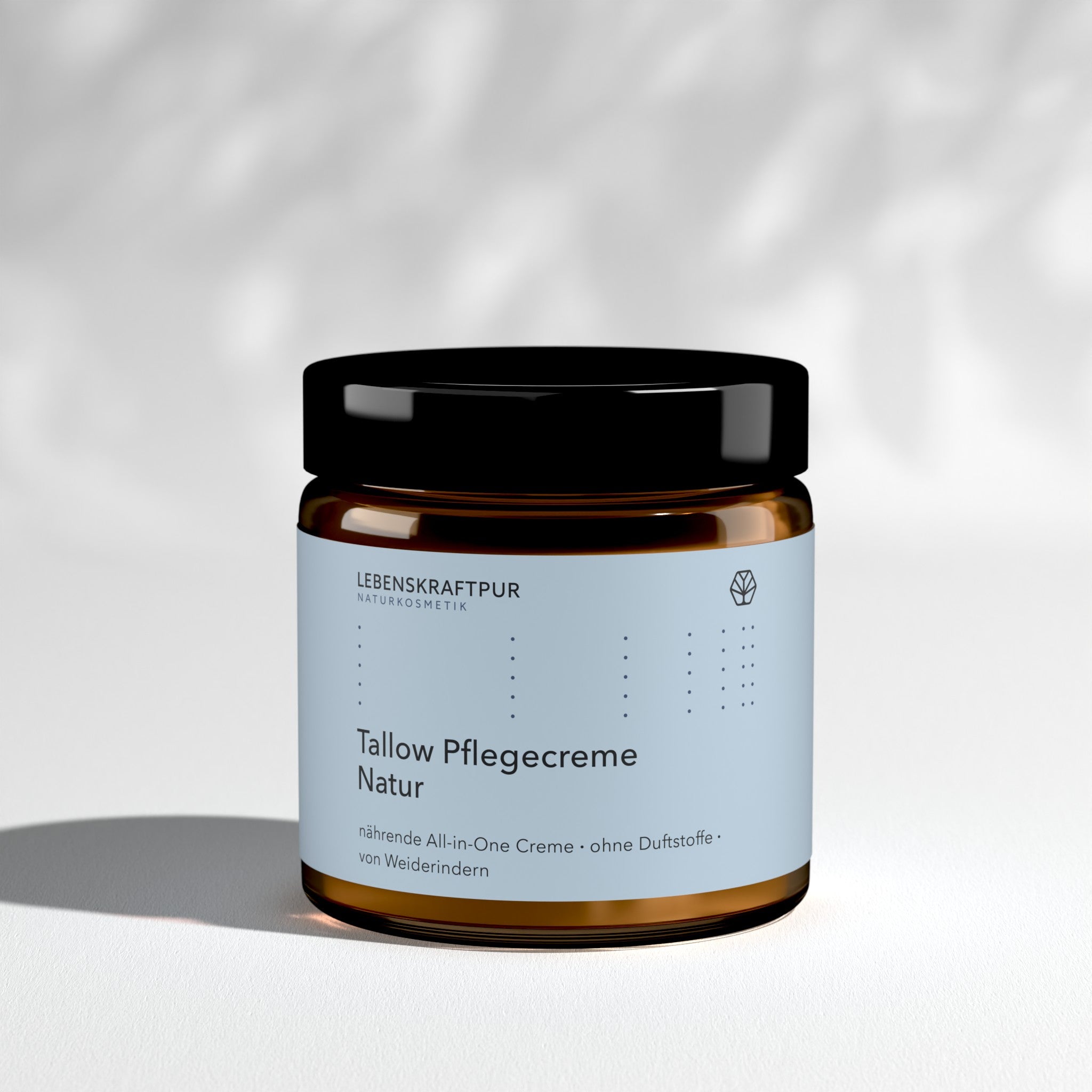 LebenskraftPur Tallow Pflegecreme Natur Hautcreme 60 ml