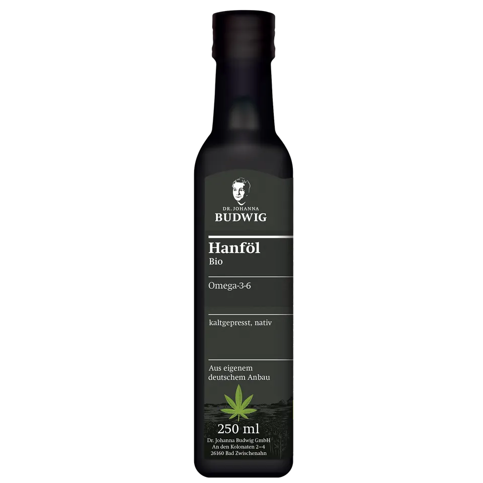 Dr. Johanna Budwig Speiseöle Hanföl nativ 250 ml Bio kaltgepresst
