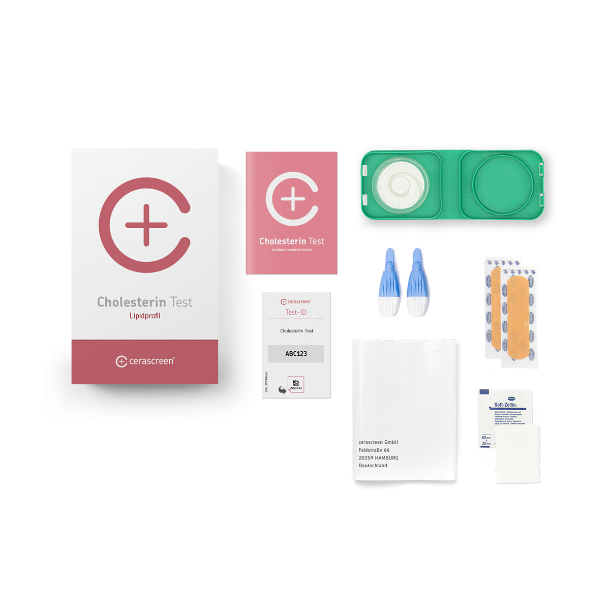 cerascreen Vital Cholesterin Test Bluttest Selbsttest