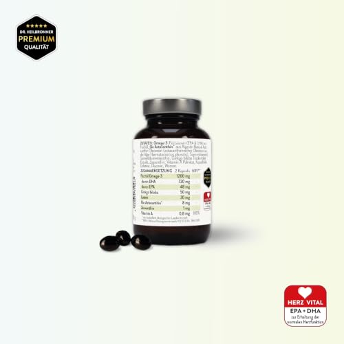 Dr. Heilbronner Omega 3 Astaxanthin Augen 60 Kapseln