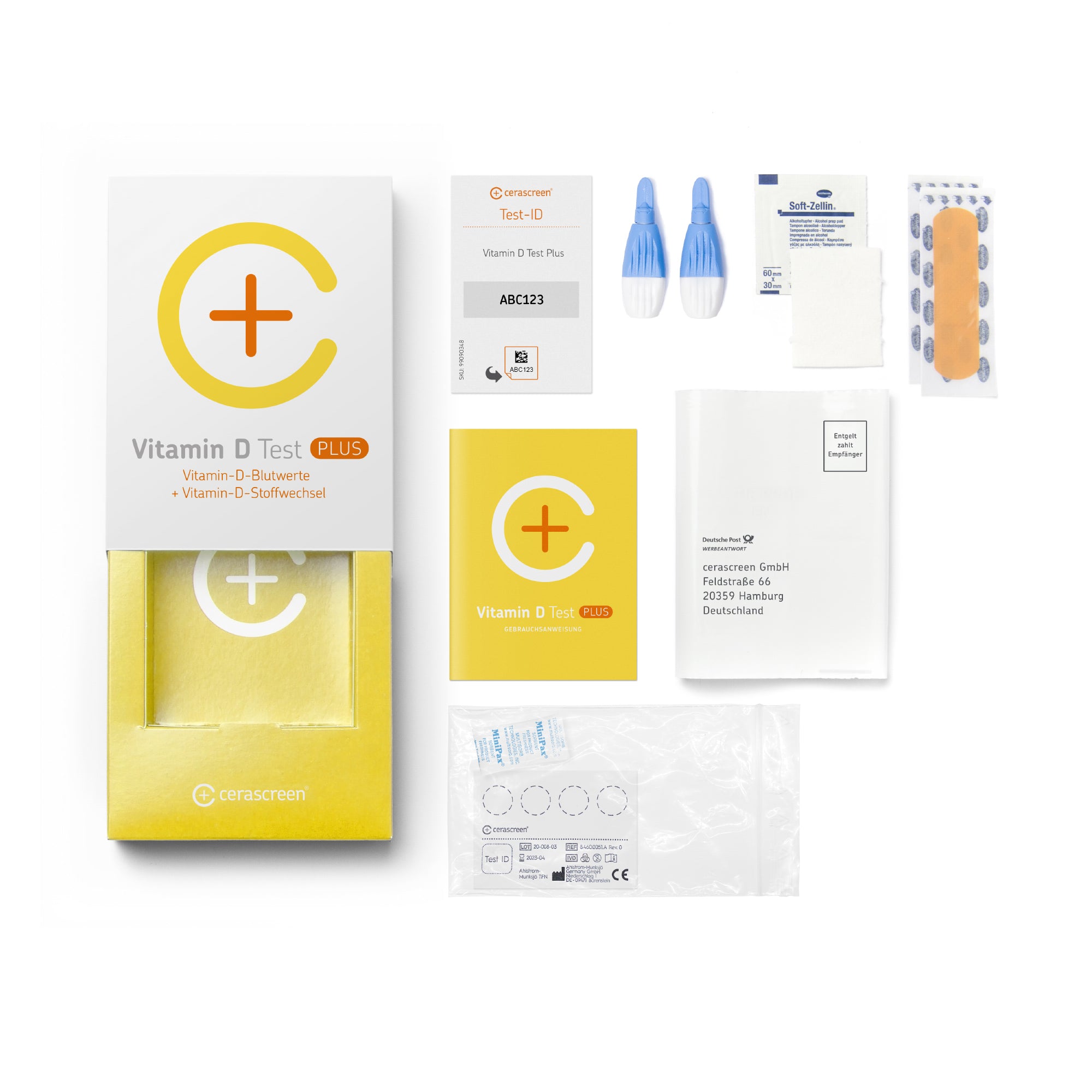 cerascreen Vitamin D Plus Test Bluttest Selbsttest Zuhause