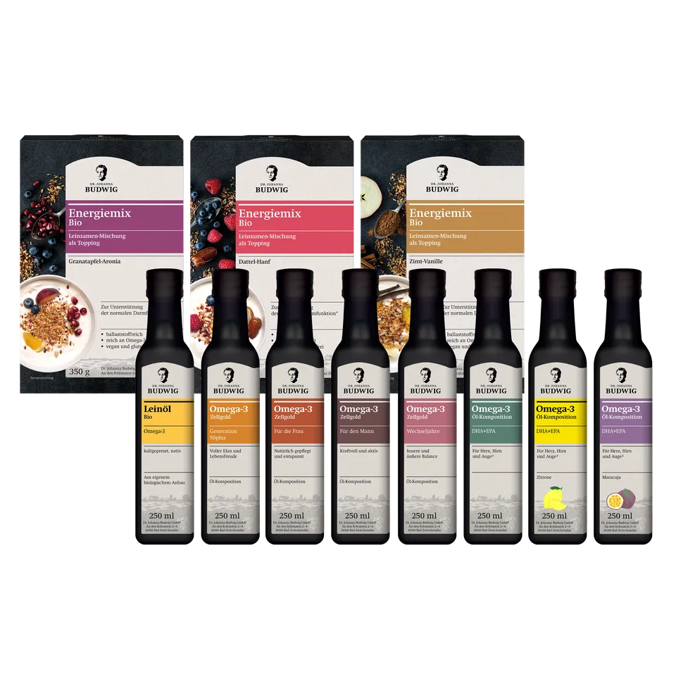 Dr. Johanna Budwig Frühstücks-Paket Vorteilspaket Omega-3