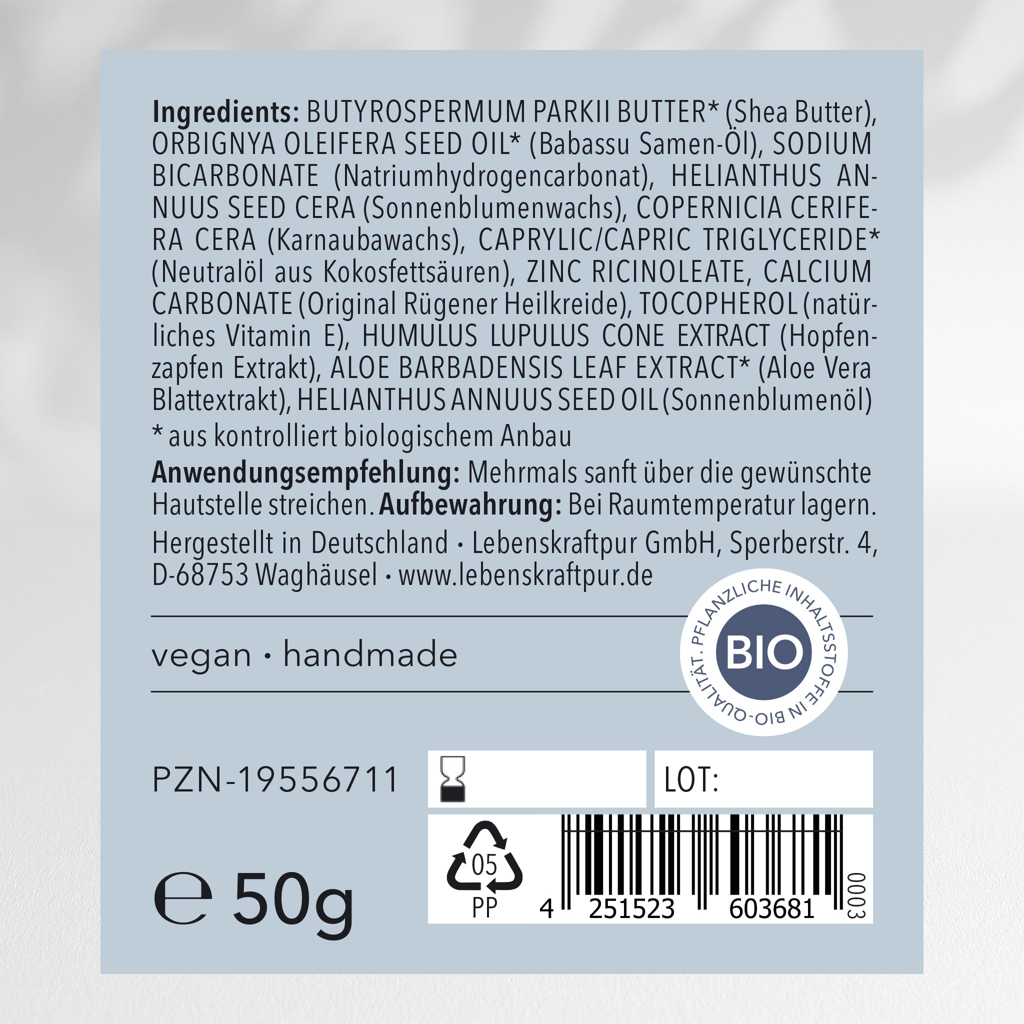 LebenskraftPur Naturkosmetik Vitalbox Basis Set 3-teilig Seife Deo Zahn