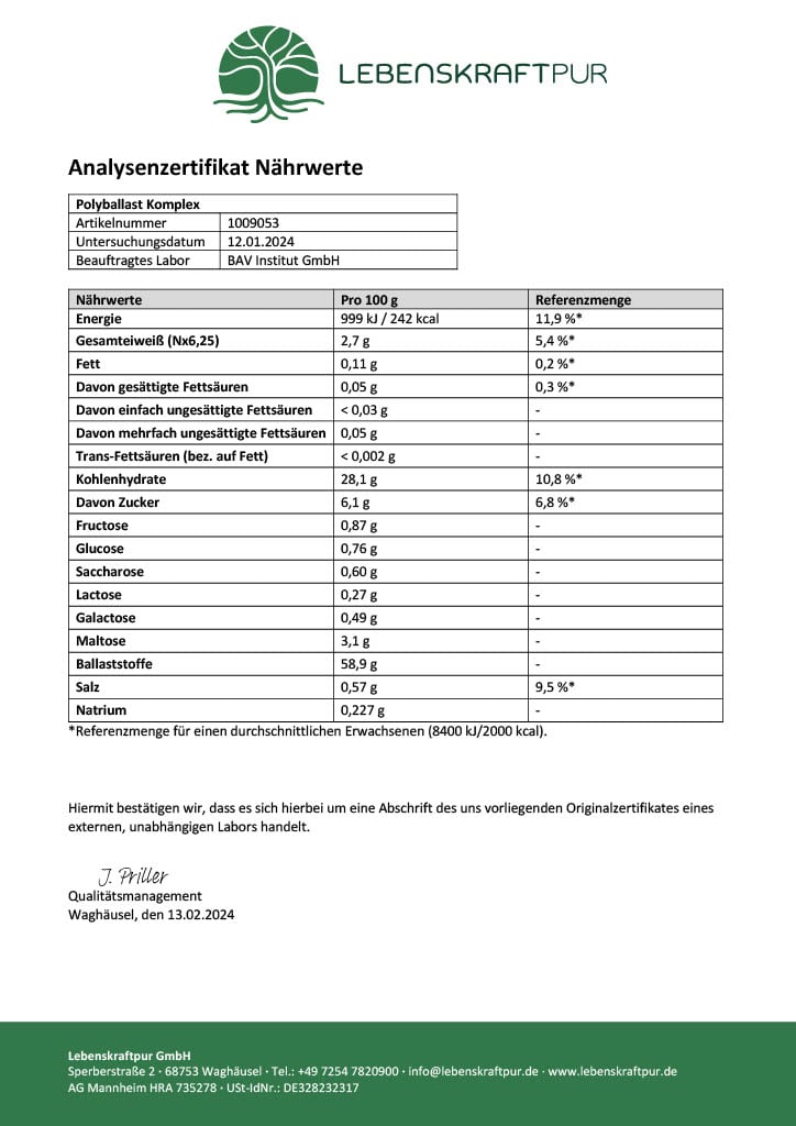 LebenskraftPur Superfood PolyBallast Komplex Pulver Beeren-Kurkuma