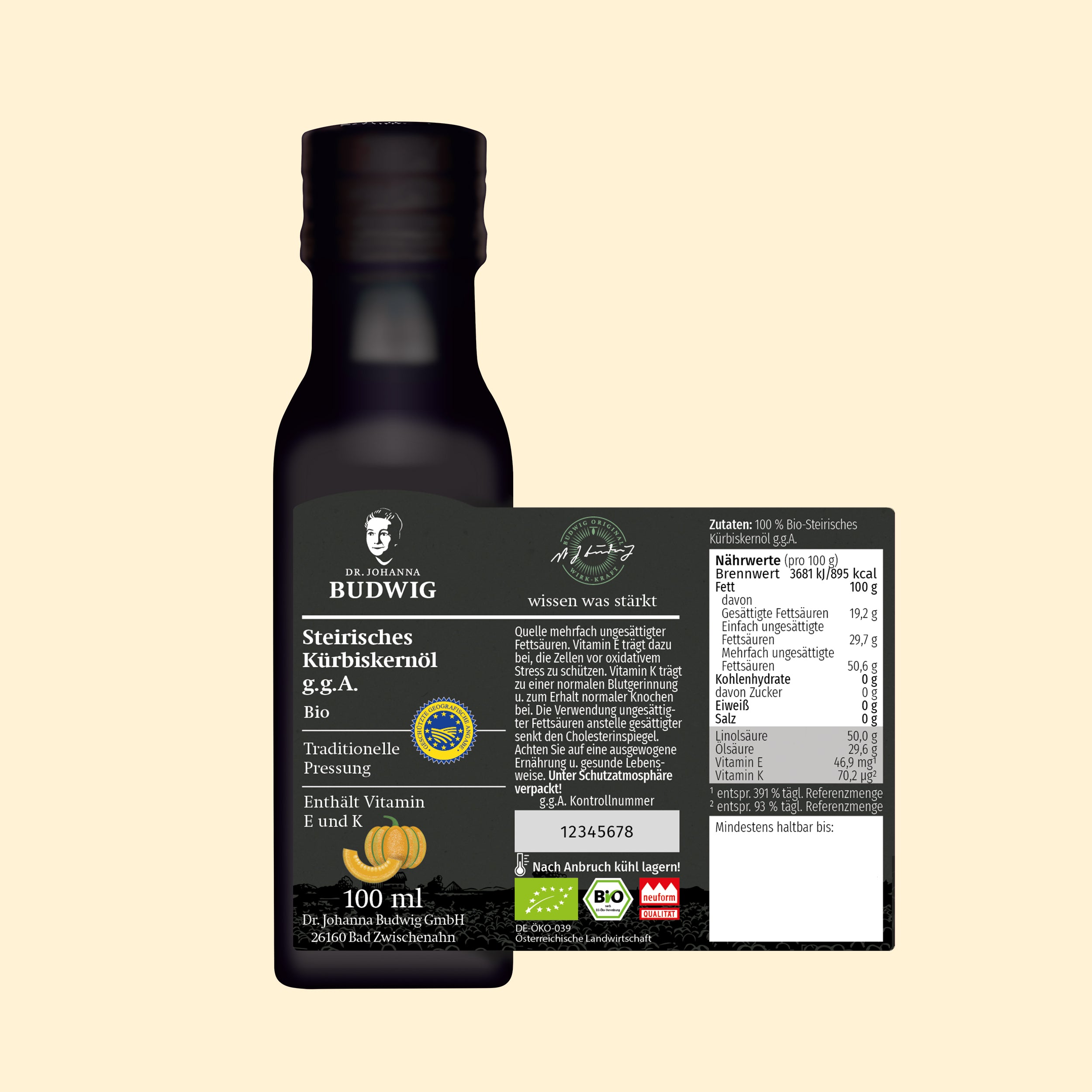 Dr. Johanna Budwig Vorteilspakete Pure Öle Probierpaket 3x100ml Bio