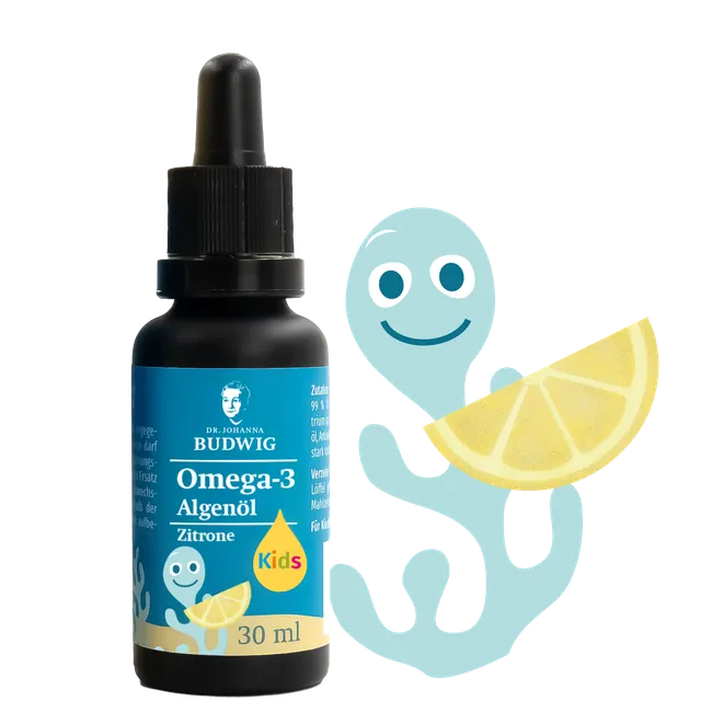 Dr. Johanna Budwig Omega-3 Algenöl Kids 30 ml DHA Zitrone
