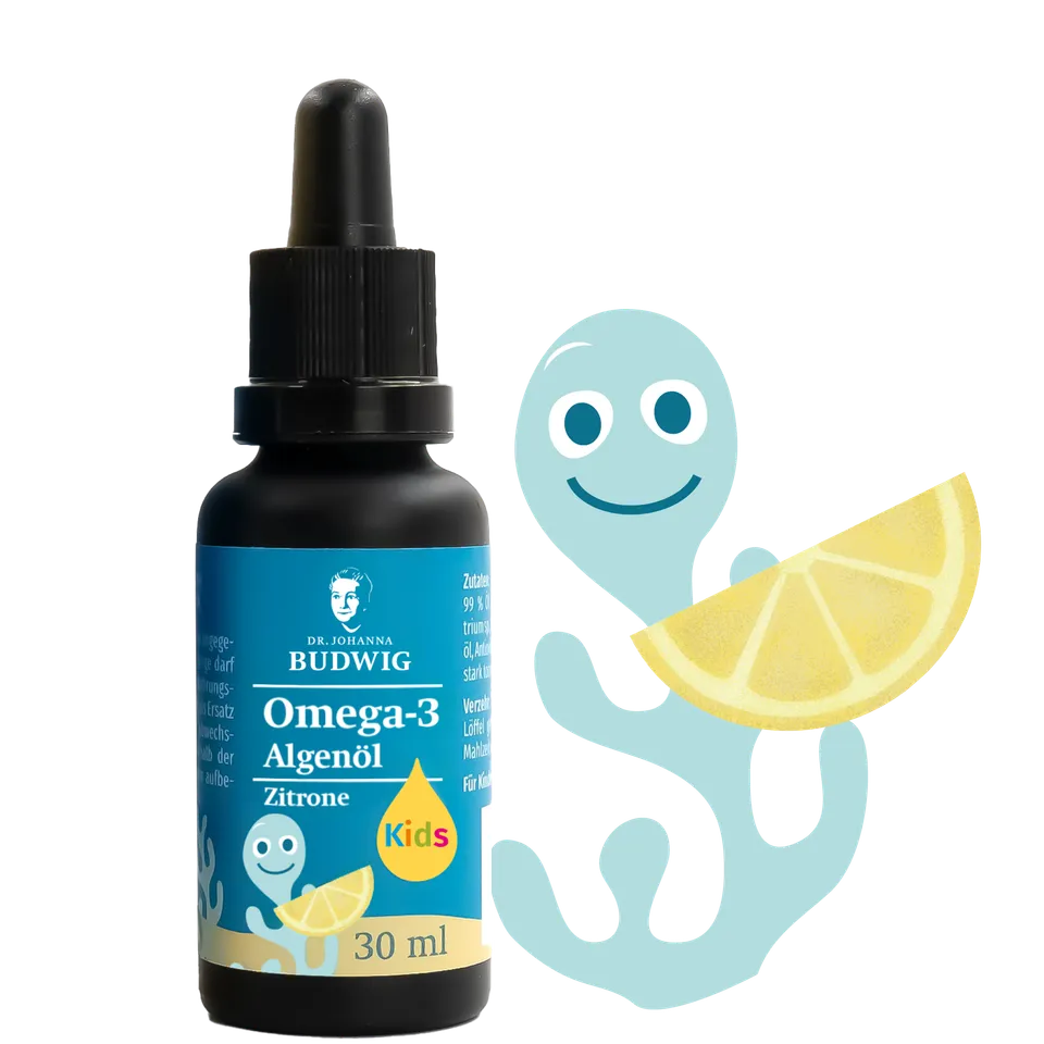Dr. Johanna Budwig Omega-3 Algenöl Kids 30 ml DHA Zitrone