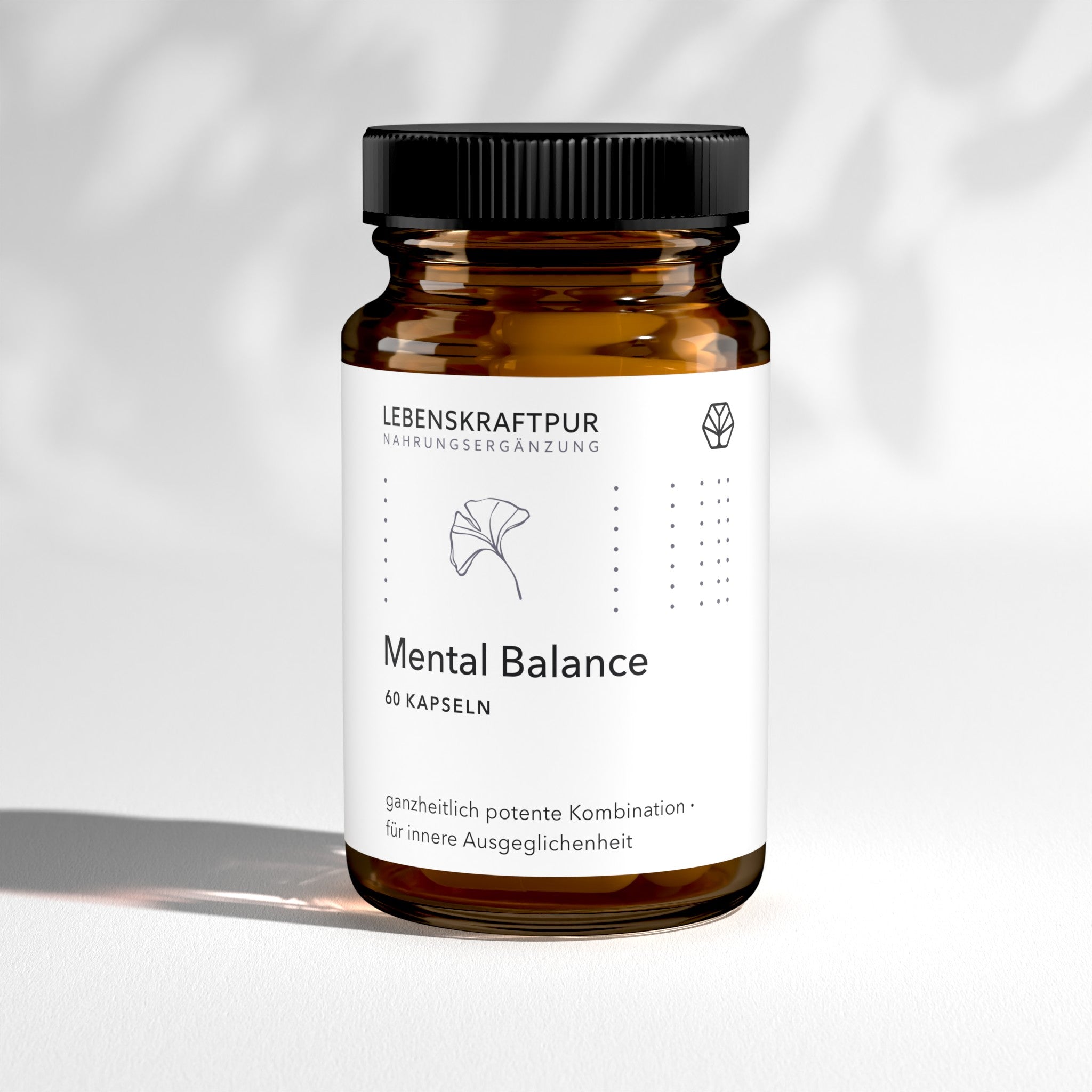 LebenskraftPur Mental Balance Kapseln Rosenwurz Ginkgo