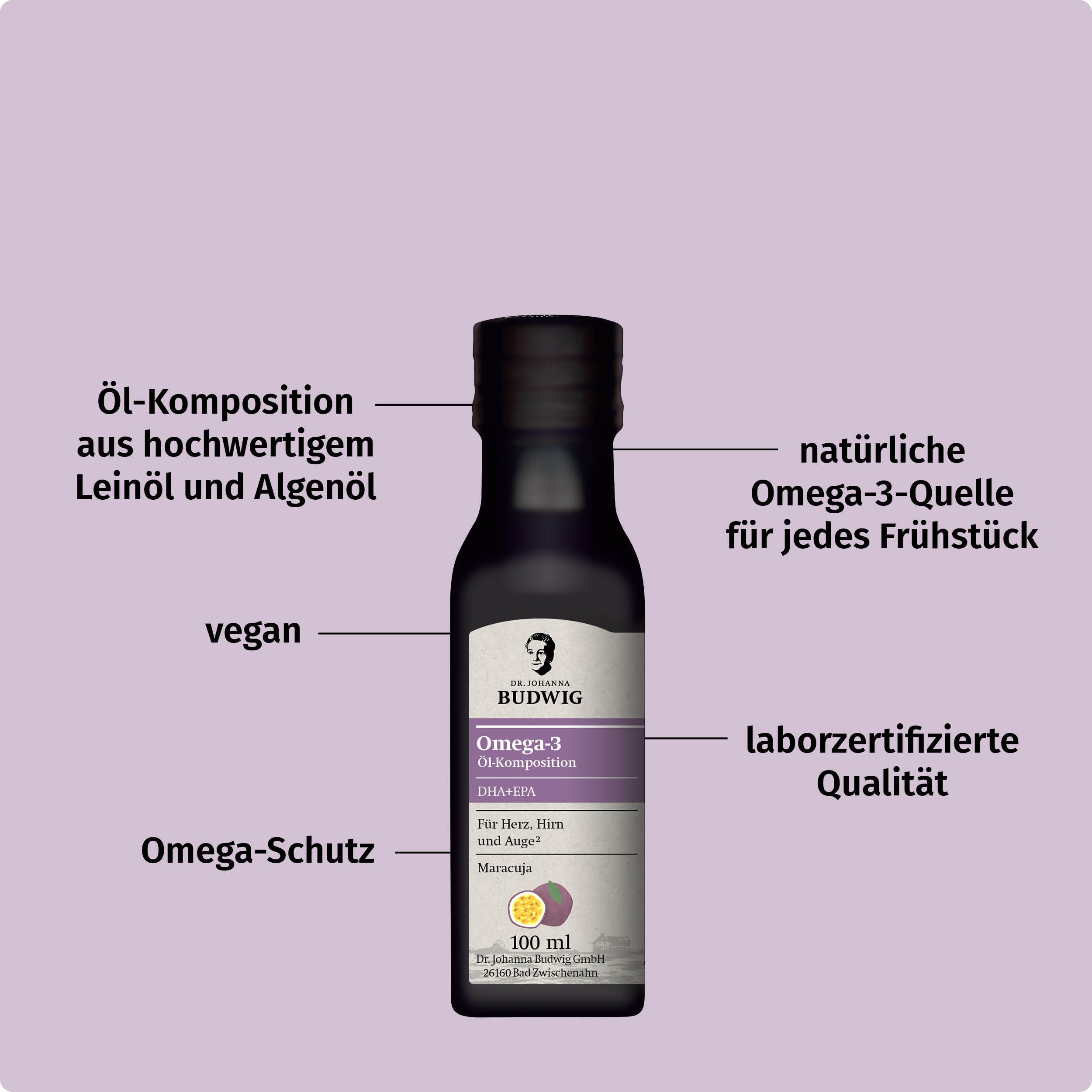 Dr. Budwig DHA+EPA-Minis Probierpaket 3x100 ml Öle