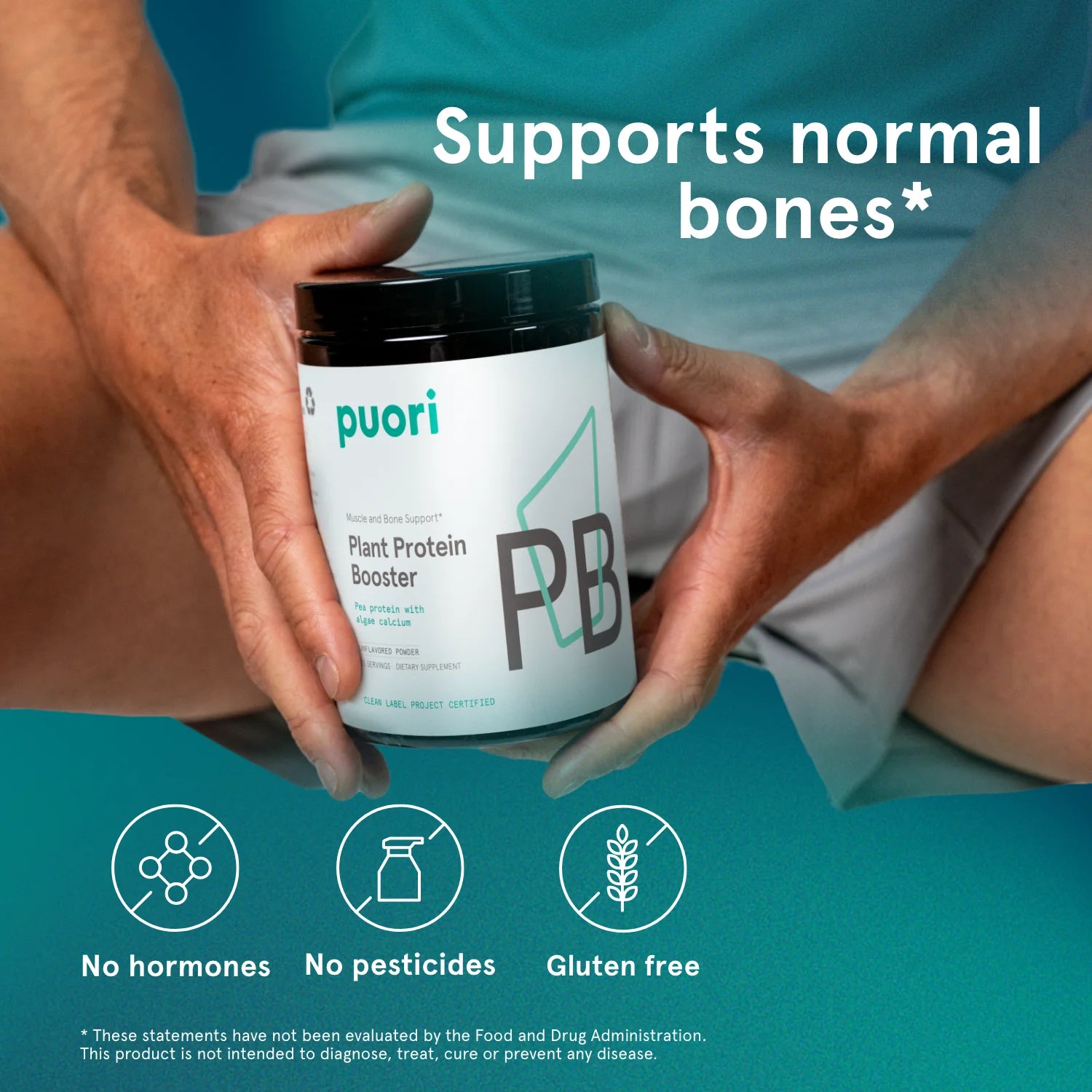 Puori PB Proteinpulver vegan Erbsenprotein neutral