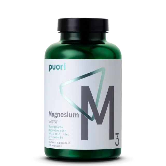 Puori M3 Magnesium Komplex Kapseln 120 Stück vegan