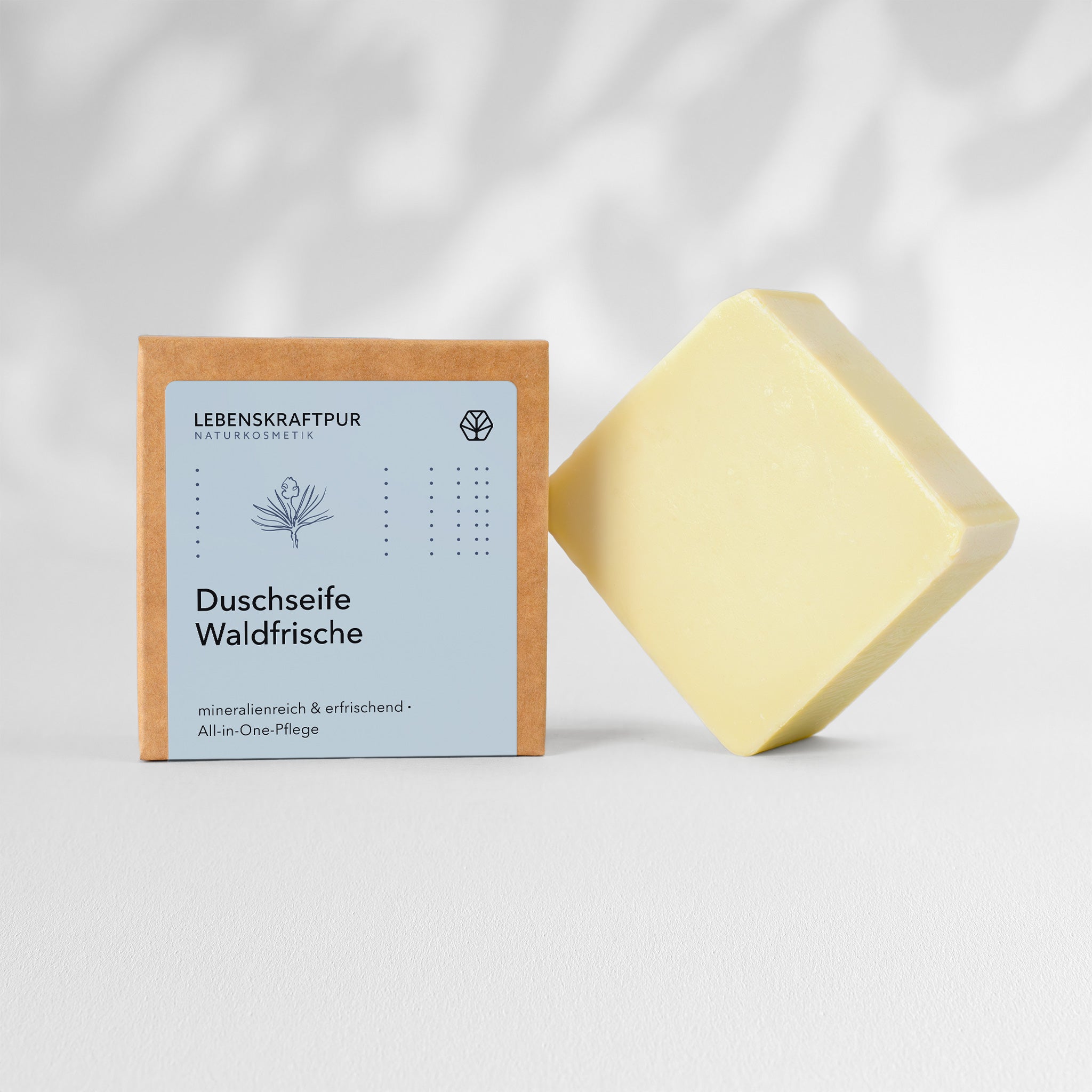 LebenskraftPur Duschseife Waldfrische Pfefferminz Seife vegan