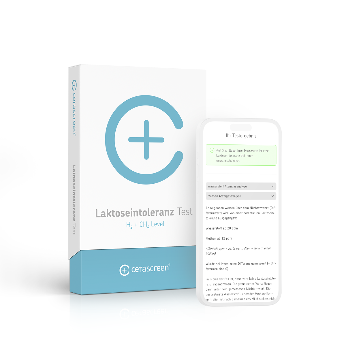 cerascreen Laktoseintoleranz Test Atemtest Wasserstoff Zuhause