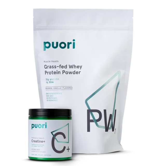 Puori Protein Whey Creatine Bundle Bourbon Vanille