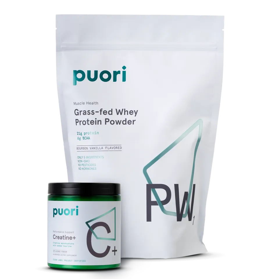 Puori Protein Whey Creatine Bundle Bourbon Vanille