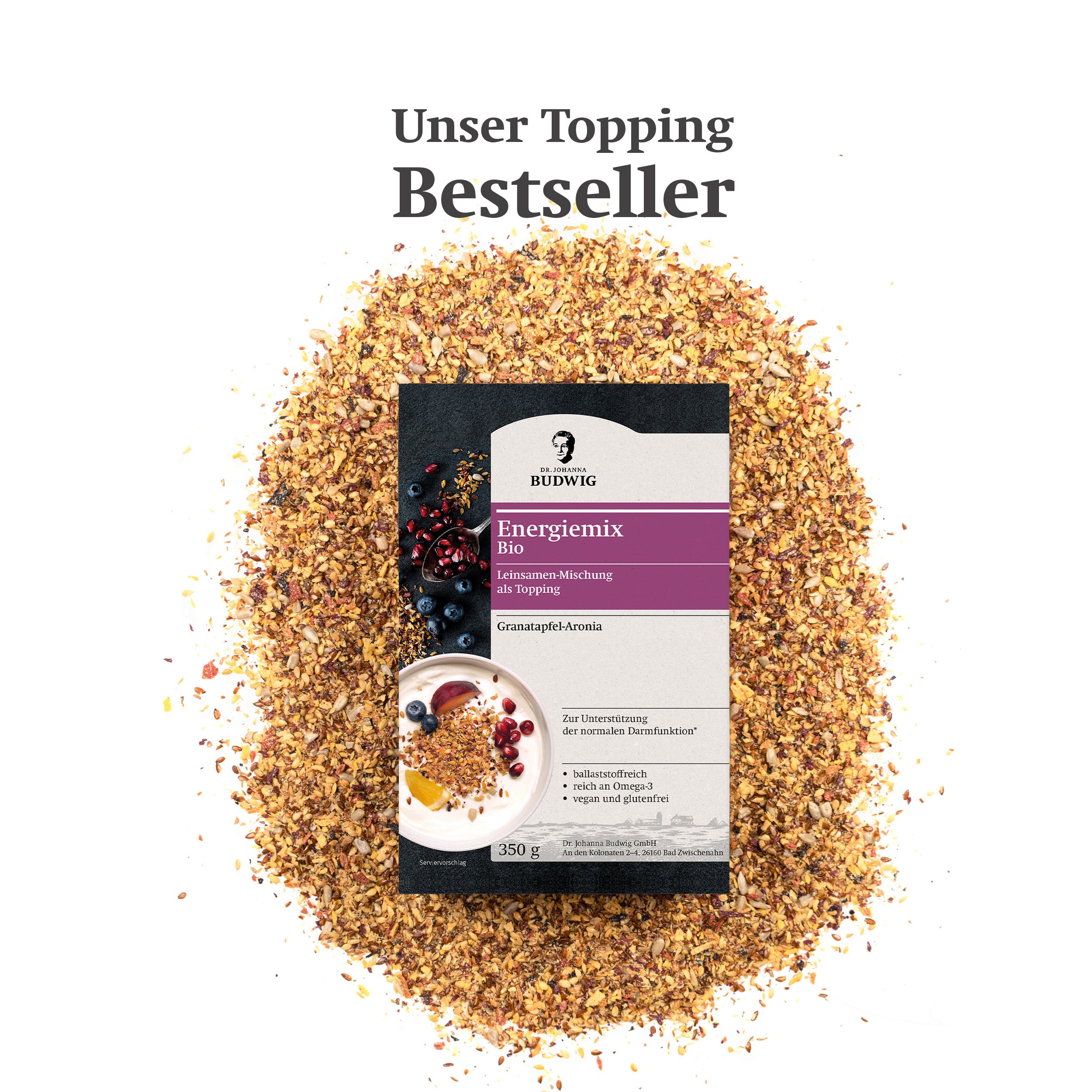 Dr. Johanna Budwig Energiemix Granatapfel-Aronia 350 g
