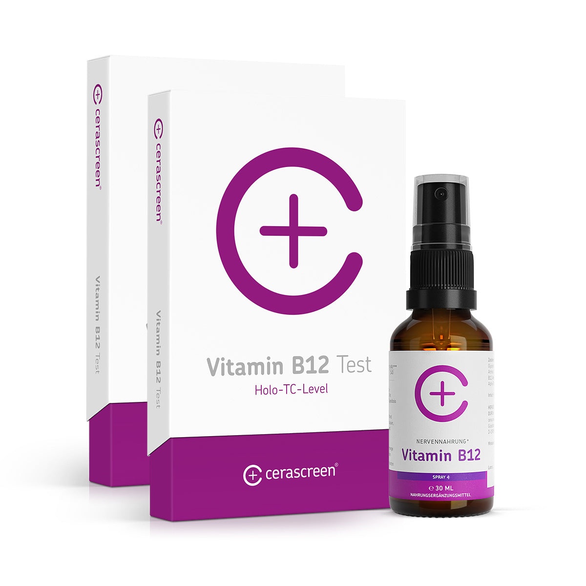 cerascreen Vital Vitamin-B12-Set Test Spray vegan hochdosiert