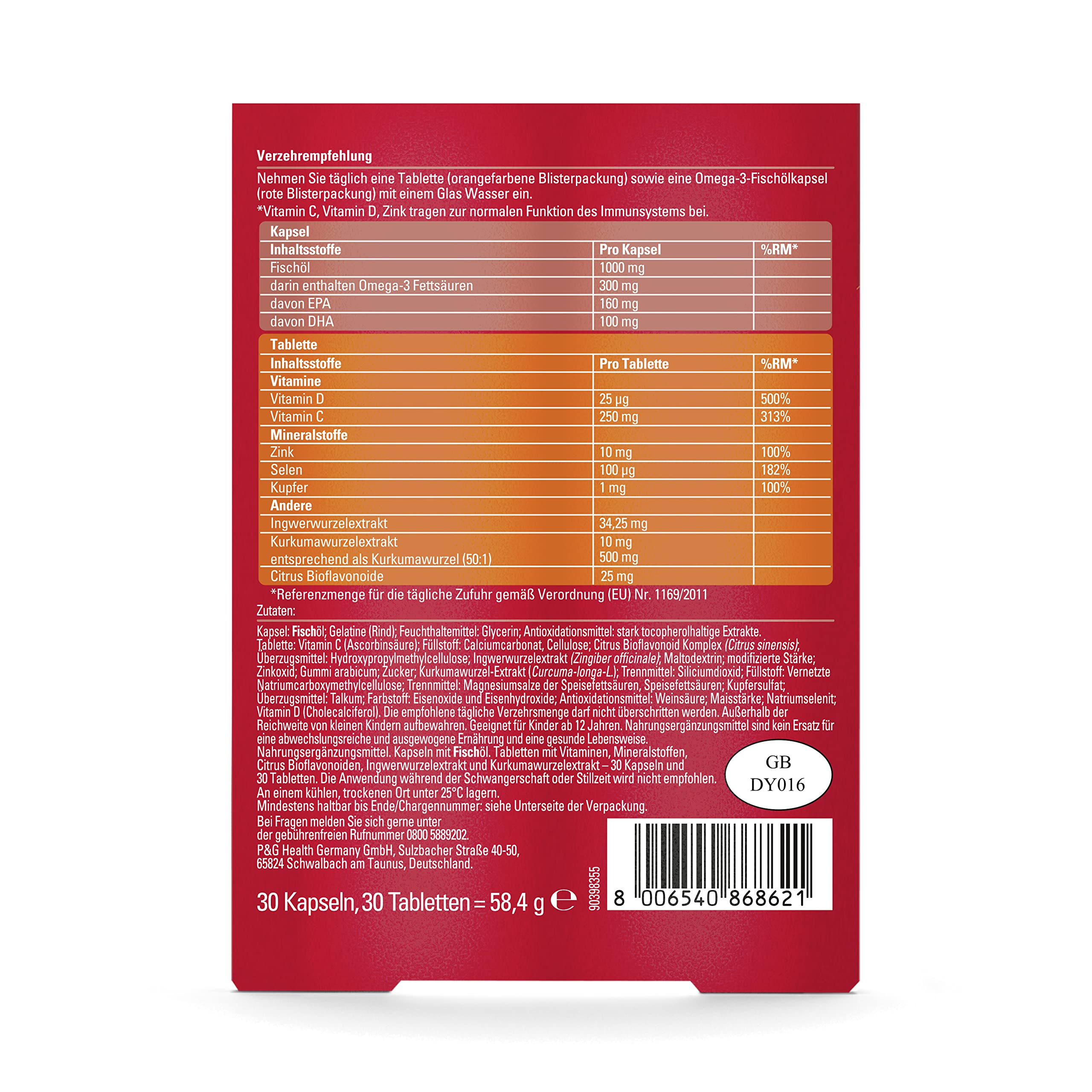 Seven Seas Omega-3 & Immunity Fischöl Kapseln 30 Tage Duopack