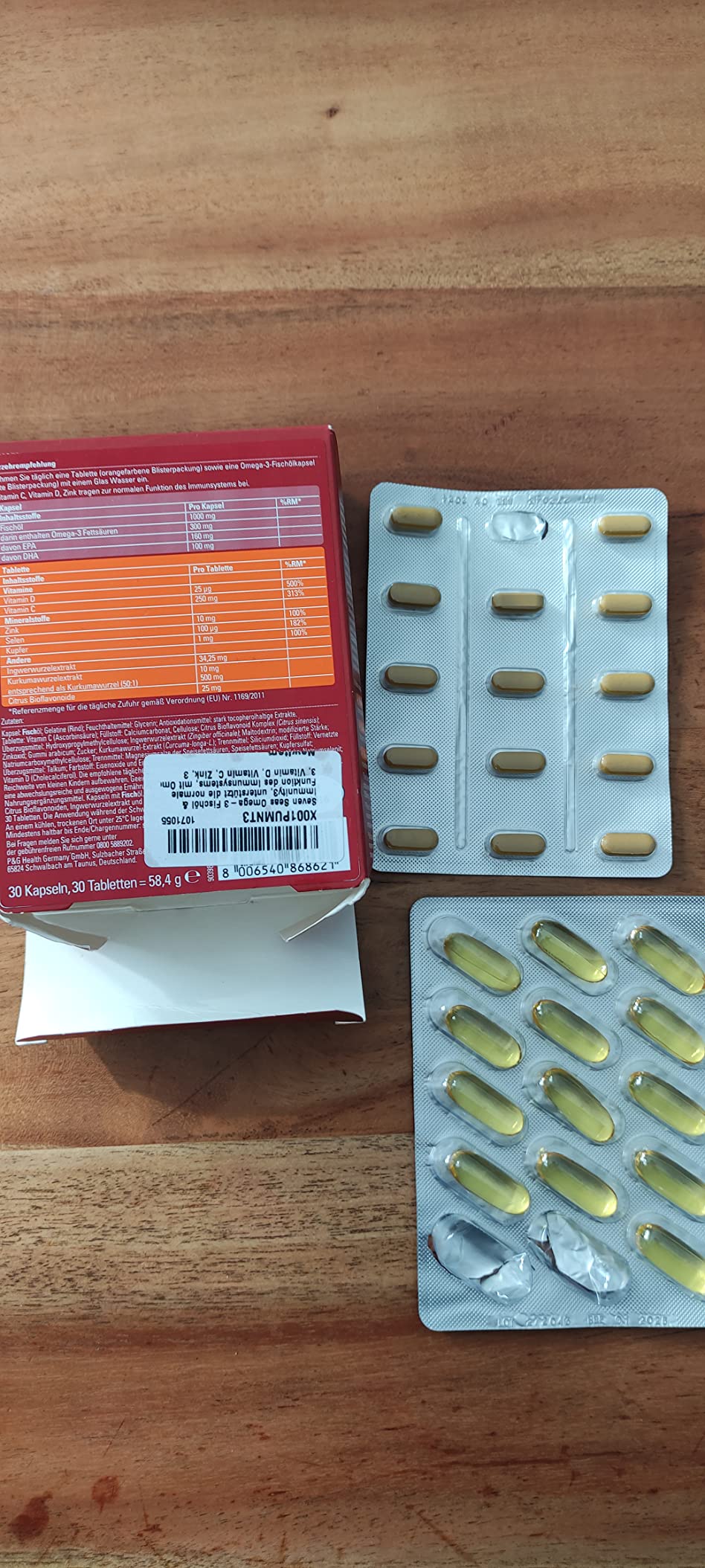 Seven Seas Omega-3 & Immunity Fischöl Kapseln 30 Tage Duopack