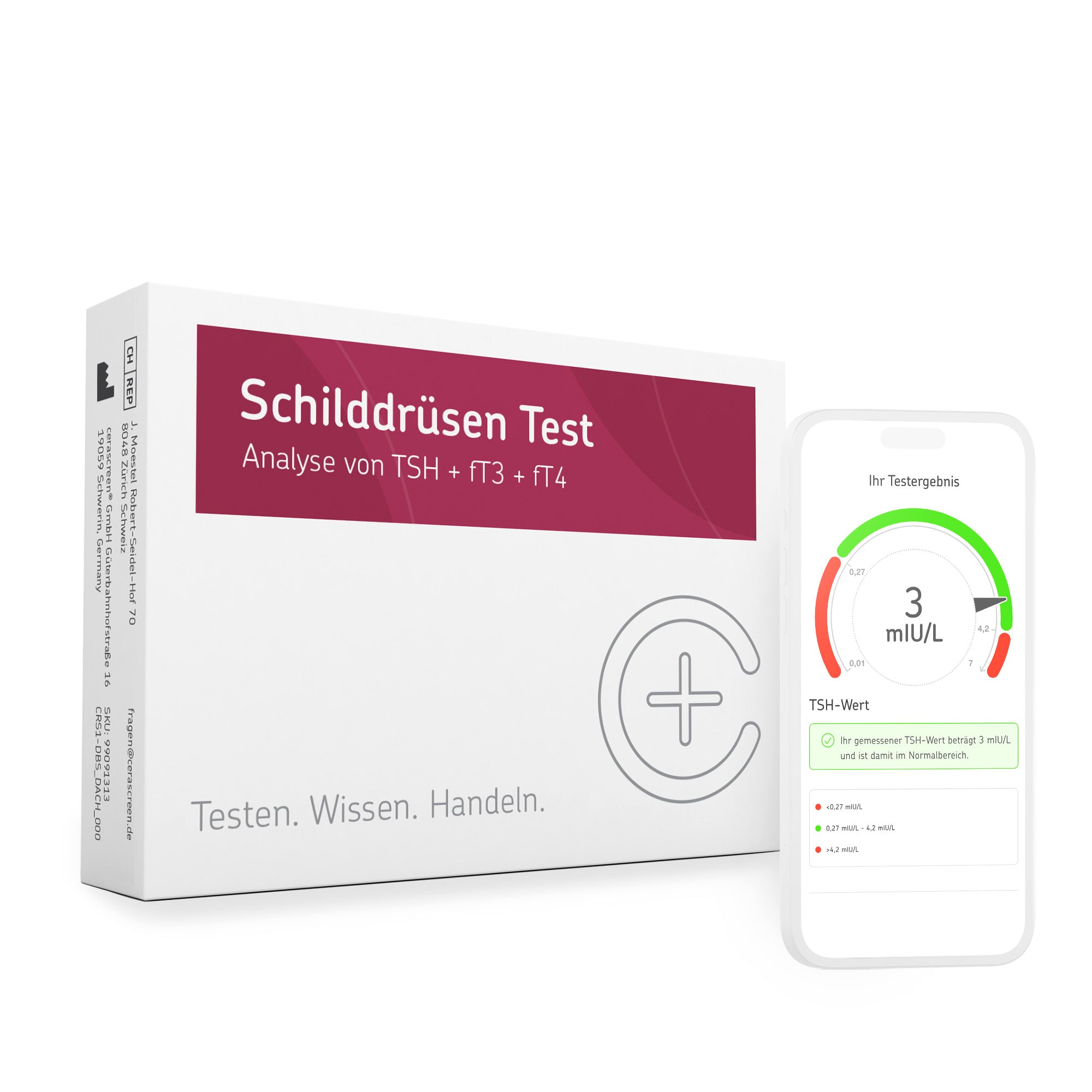 cerascreen Vital Schilddrüsen Test Bluttest Einzelpackung