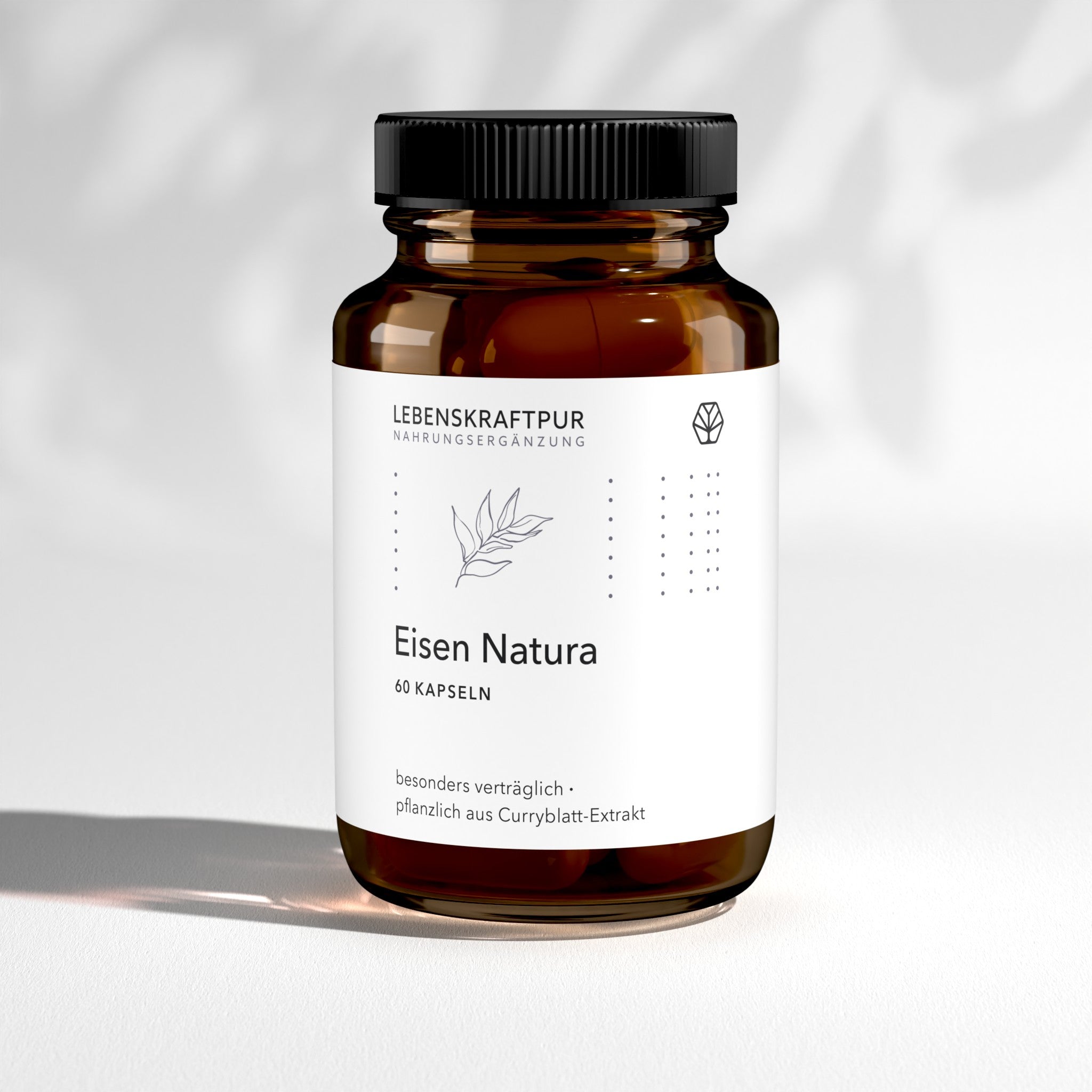 LebenskraftPur Eisen Natura 60 Kapseln Curryblatt Vitamin C
