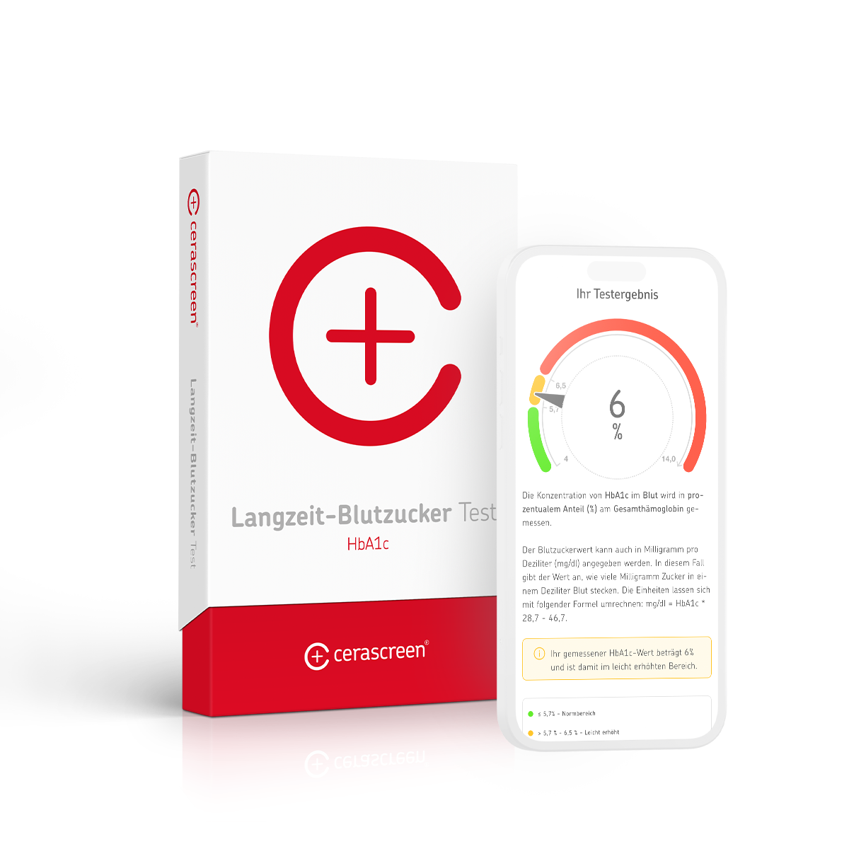 cerascreen Vital Testkits Langzeit-Blutzucker Test HbA1c Bluttest