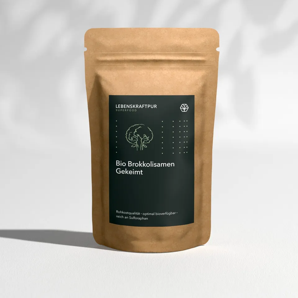 LebenskraftPur Superfood Bio Brokkolisamen Gekeimt Pulver 700 g Sulforaphan