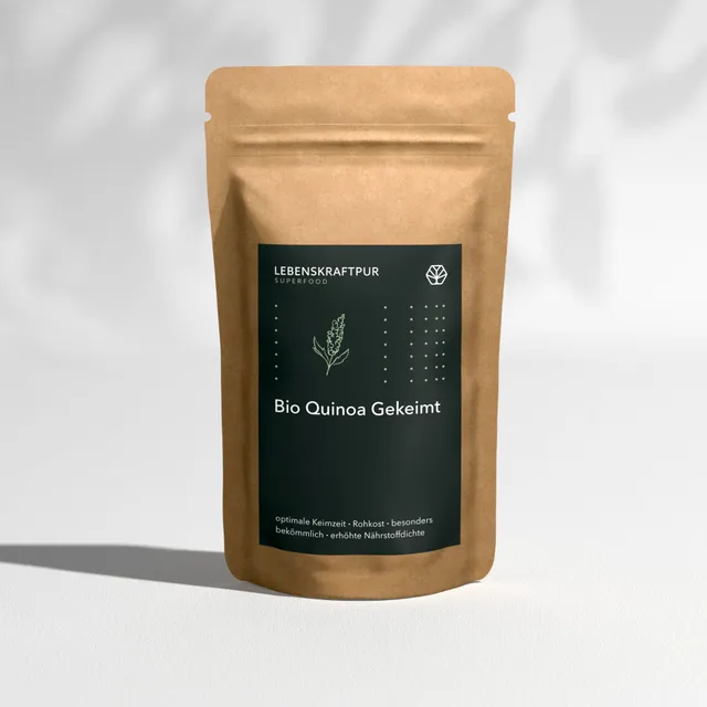 LebenskraftPur Superfood Bio Quinoa Gekeimt 350 g roh vegan