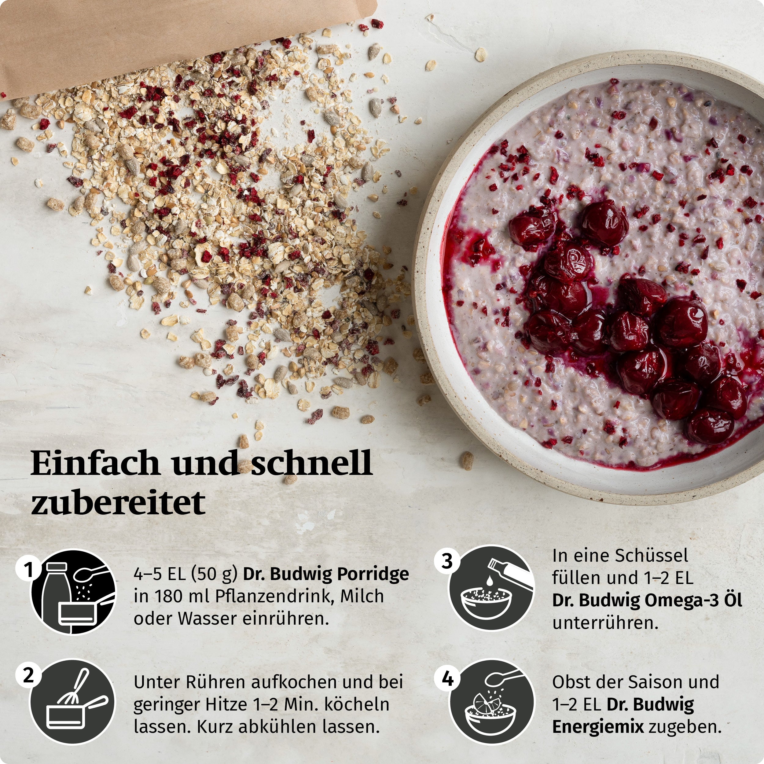 Dr. Johanna Budwig Vital Porridge Kennenlern-Paket Protein