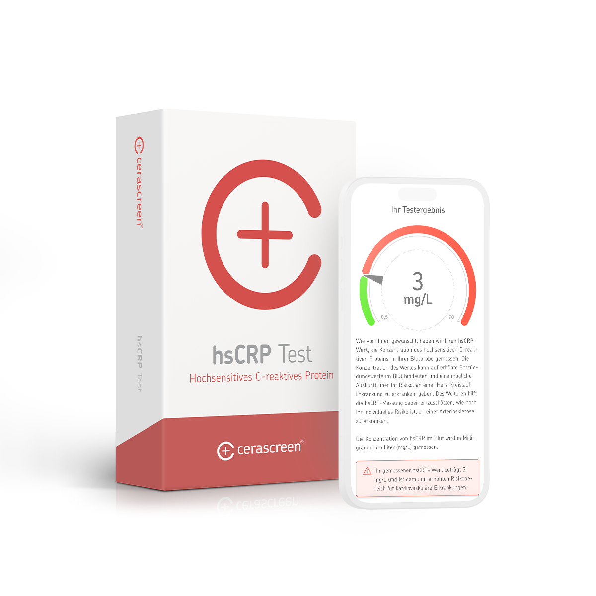 cerascreen hsCRP Test Heimtest Herz Entzündung Bluttest