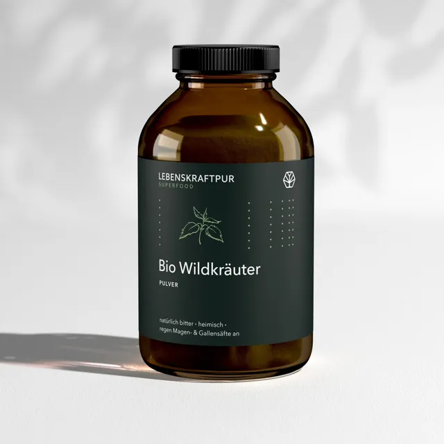LebenskraftPur Bio Wildkräuter Pulver 15 Kräuter bio