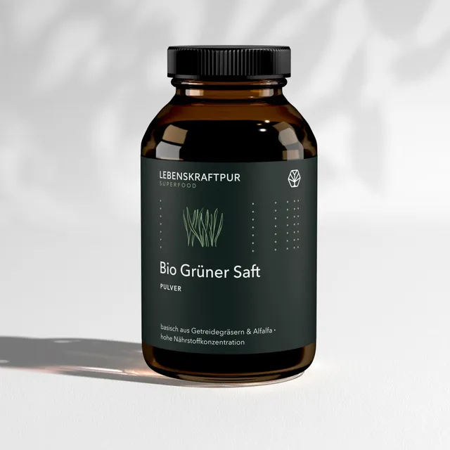 LebenskraftPur Bio Grüner Saft Pulver Gräser-Saftpulver bio
