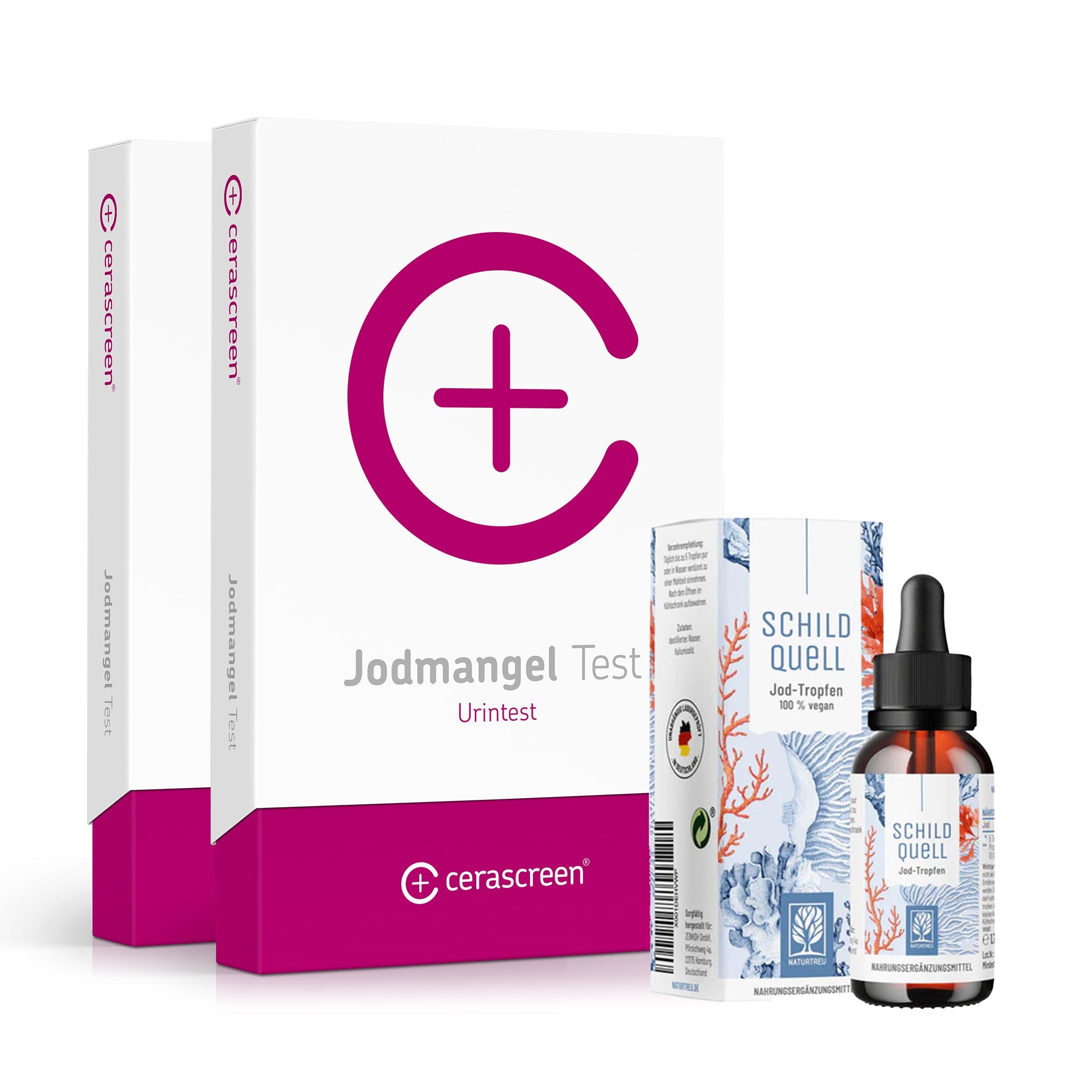 cerascreen Kombi-Pakete Jod-Kontrollset 2 Tests Jod-Kapseln