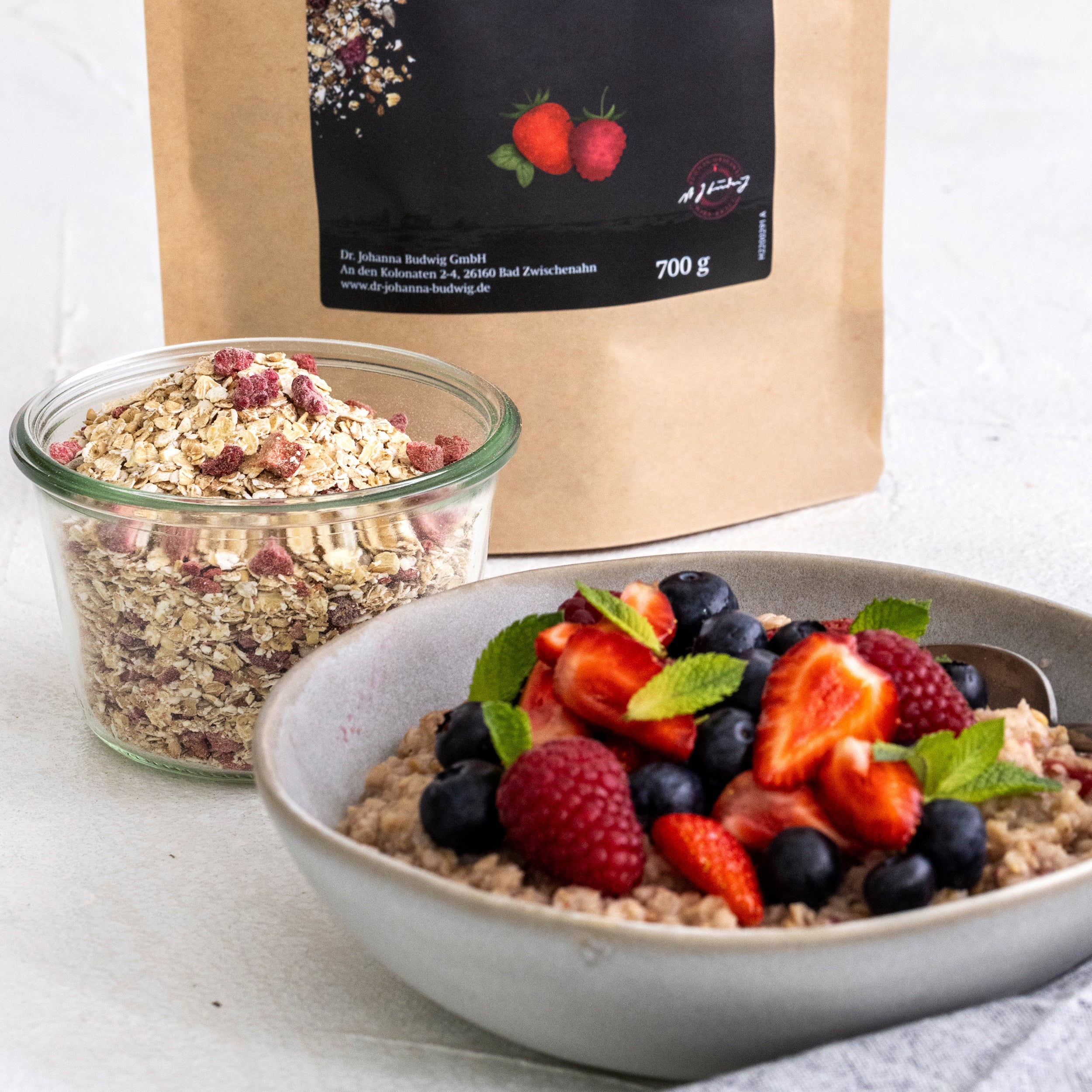 Dr. Johanna Budwig Vorteilspakete Beeren Porridge Kennenlern-Paket