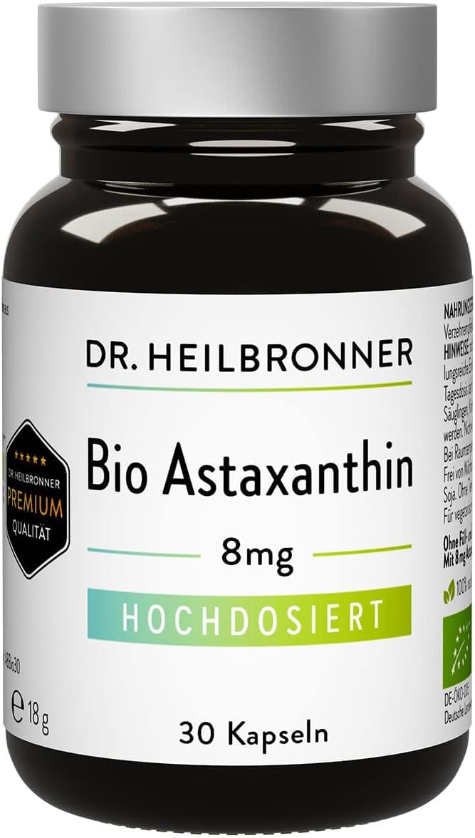 Dr. Heilbronner Bio-Astaxanthin 8mg Kapseln 30 Stück vegan