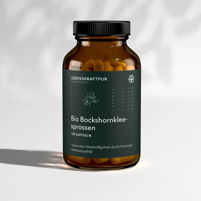 LebenskraftPur Bio Bockshornkleesprossen Kapseln vegan